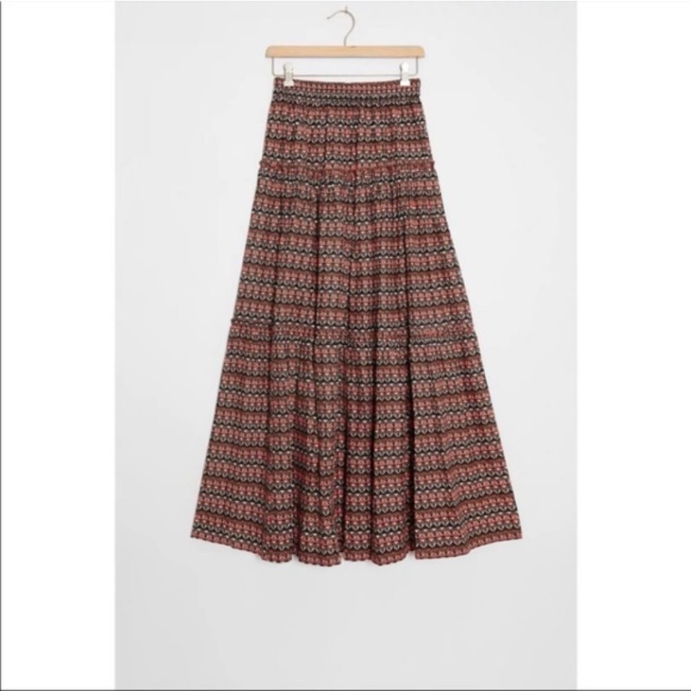 Anthropologie FARYA TIERED MAXI SKIRT